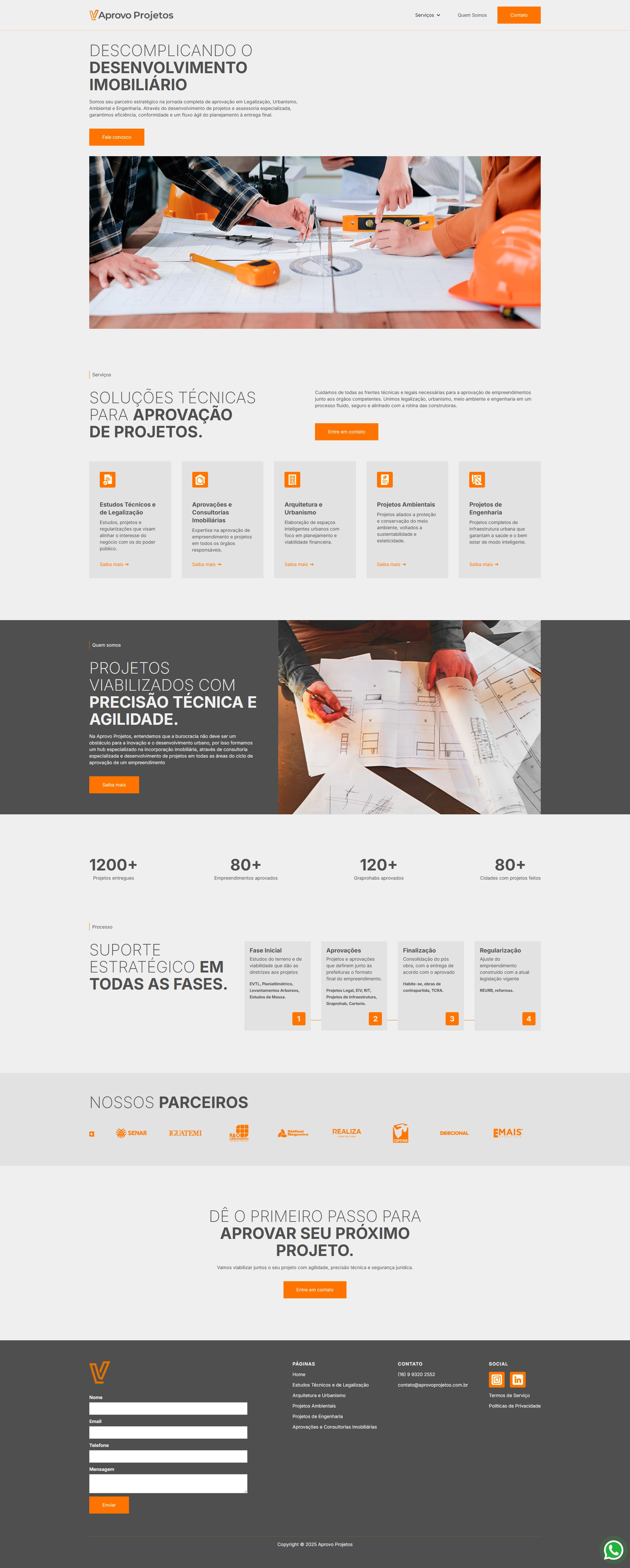 Aprovo Projetos — site completo