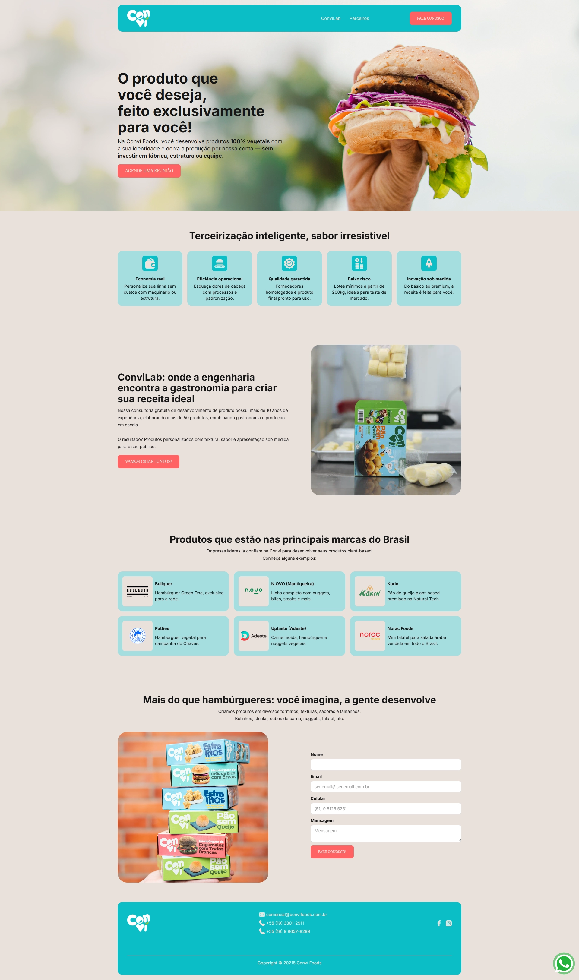 Convi Foods — site completo