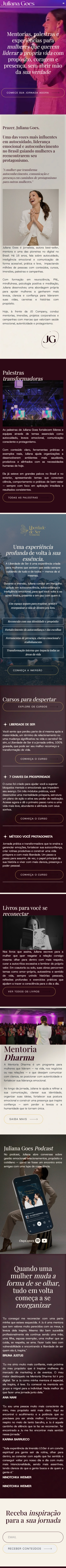 Juliana Goes — site mobile