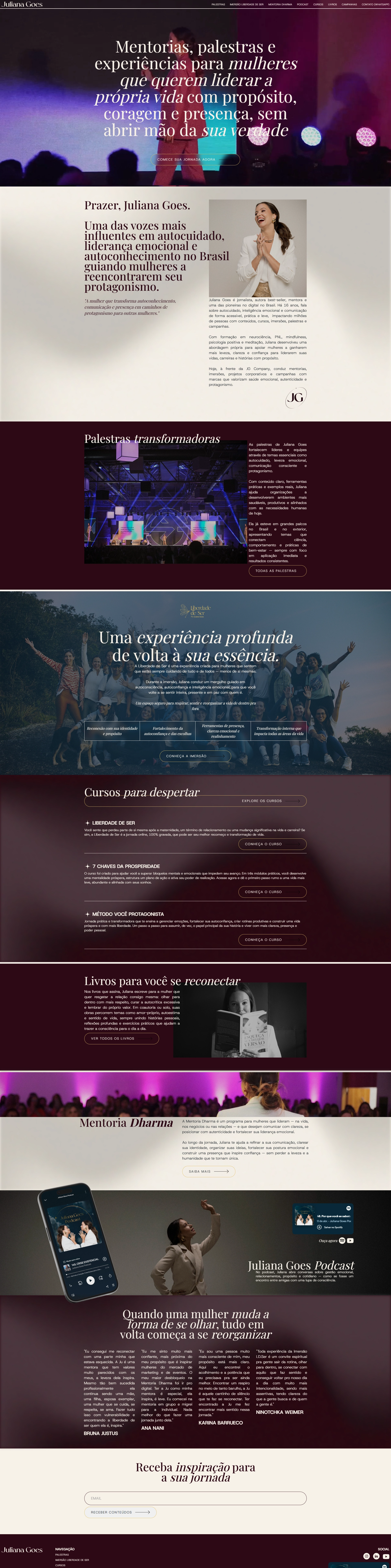 Juliana Goes — site completo