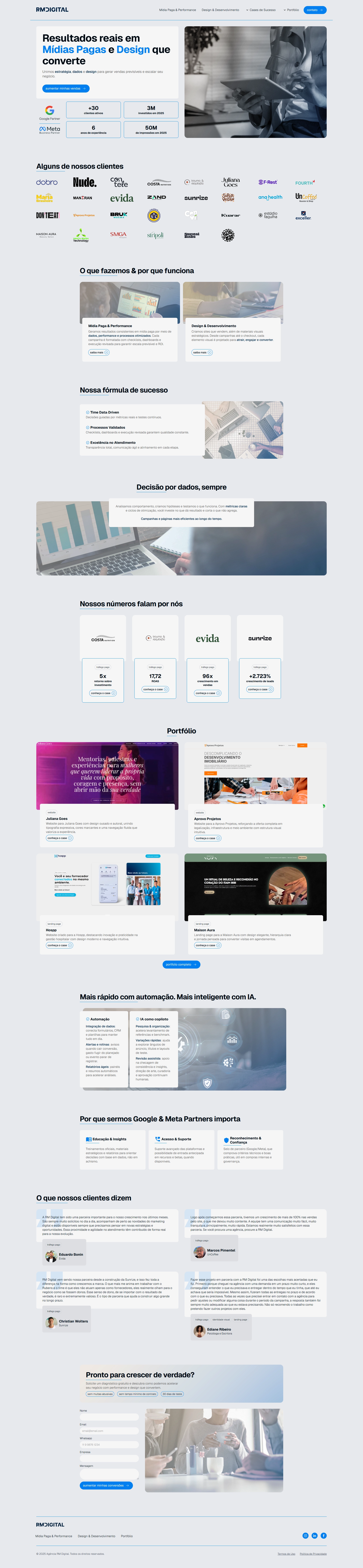 Agência RM Digital — site completo